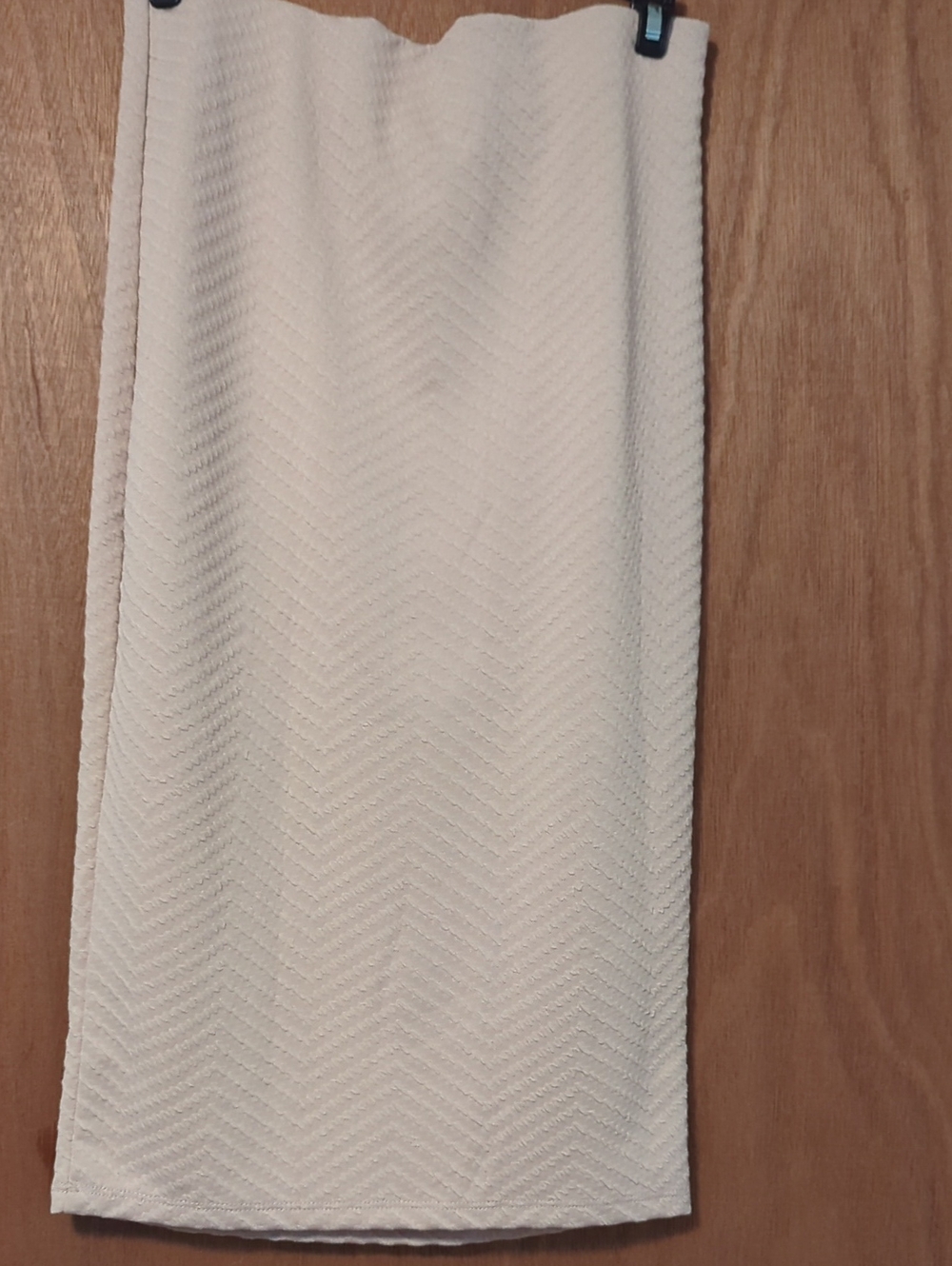 Brat Star Cream Chevron Knit Pencil Skirt